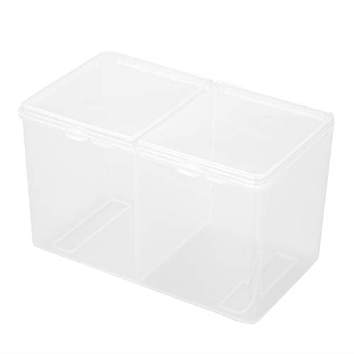 MAVIS LAVEN Cotton Pads Organizer with 2 Grids for Swabs & Nail Polish