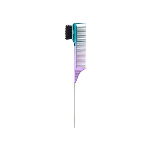 Kiss Colors & Care 3-in-1 Edge Comb Brush with Boar Bristles