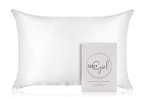 Curly Girl Microfiber Satin Pillowcase Set of 2 - Ivory Queen