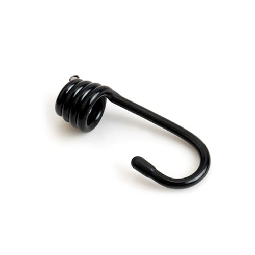 Heavy Duty Bungee Cord Hooks 12 Pack - 1/4 & 3/8 Inch Spiral End Replacement Clips
