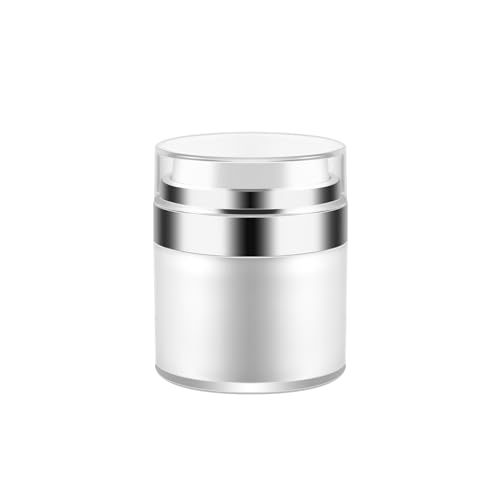 Airless Pump Jar 1.7oz Refillable Vacuum Cosmetic Dispenser