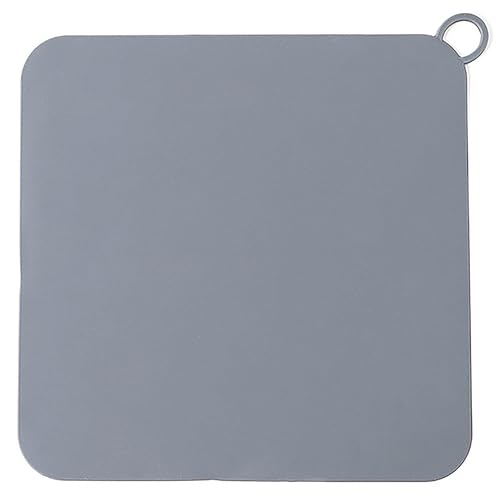 DIFENLUN Silicone Tub Stopper Drain Cover Set - 5x5 Inch Gray (2 Pieces)