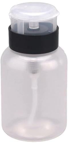 Transparent 210ml Nail Polish Remover Pump Dispenser Bottle