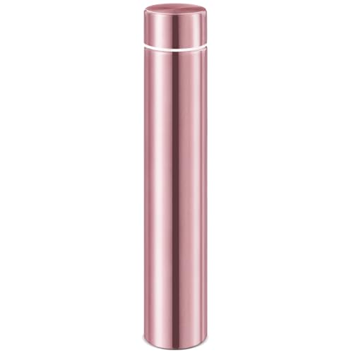 Vesici Rose Gold Slim Stainless Steel Water Bottle 8.8 oz - Insulated Design for Travel