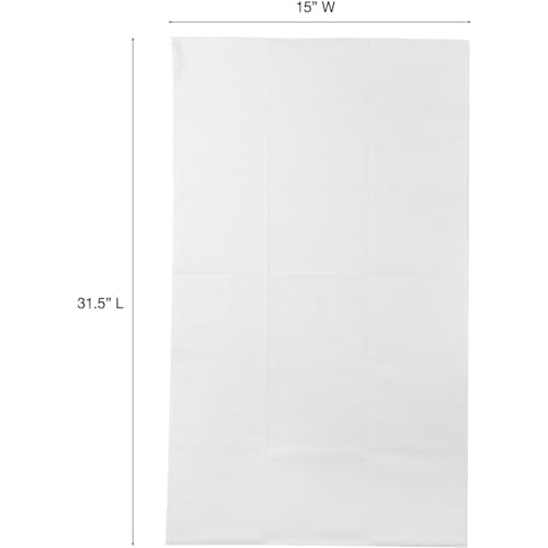 ForPro Professional Collection Premium Disposable Bath Towels, Salon & Spa Towels for Hair, Face, Body, Extra Large (15" x 31.5"), White, 50-Count