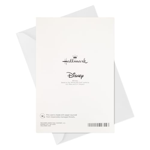 Hallmark Winnie the Pooh Baby Shower Card with Wooden Keepsake Ornament