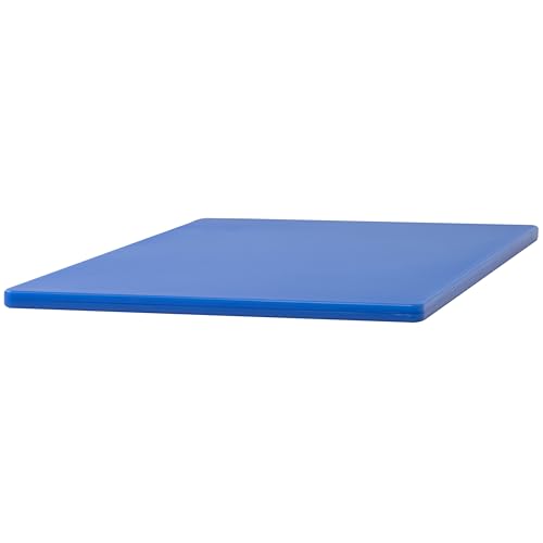 Winco 12" x 18" Blue Cutting Board - NSF Certified, Dishwasher Safe