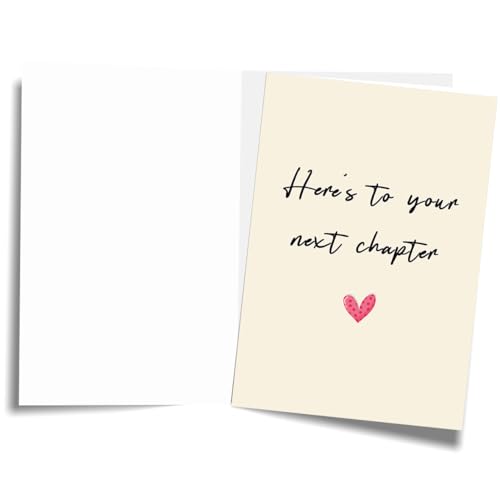 Congratulations Card for Women & Men - Going Away Gift for Coworkers, Variant HZ-041, 5.3 x 8 inches, Eco-Friendly Recycled Paper