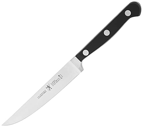 Black Stainless Steel 4-Piece Steak Knife Set - Razor-Sharp, German Designed