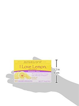 Bigelow I Love Lemon Tea Bags - Natural, Caffeine-Free, Vitamin C, 20 Count (Pack of 3)