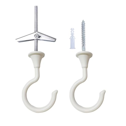 Heavy Duty Large Swag Ceiling Hooks - 2 Sets for Hanging Plants