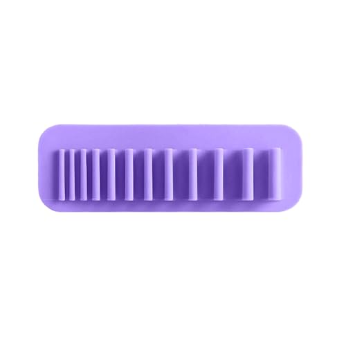Wall-Mounted Makeup Brush Organizer Silicone Storage Rack for Cosmetics