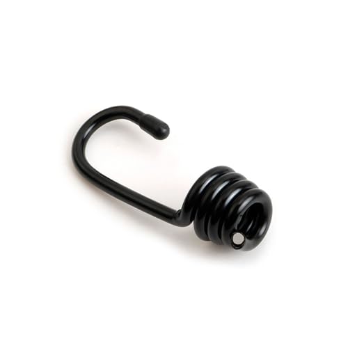 Heavy Duty Bungee Cord Hooks 12 Pack - 1/4 & 3/8 Inch Spiral End Replacement Clips