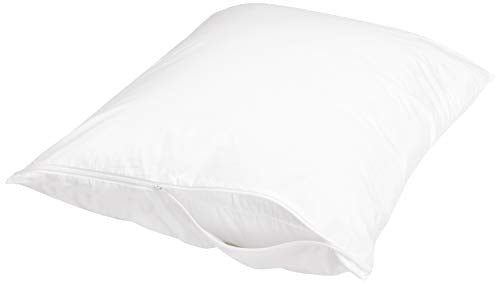 Hypoallergenic Cotton Pillow Protector with Zipper - 27x21 Inches