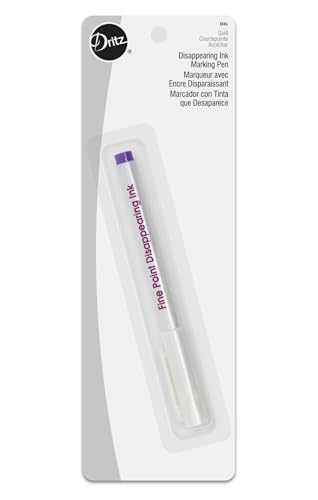 Dritz Fine Point Disappearing Ink Pen - Purple for Fabric Marking