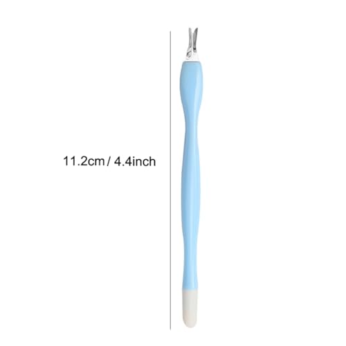 ONESWI 4 Pcs Cuticle Trimmer Pusher with Rubber Tip Stainless Steel