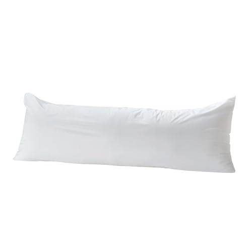 Kingnex Waterproof Down & Feather-Proof Body Pillow Protector 20x54, 1 Pack