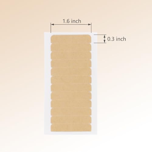 Giofumi Hair Extension Tape Replacement Tabs - 72 Pcs Double Sided Clear Adhesive