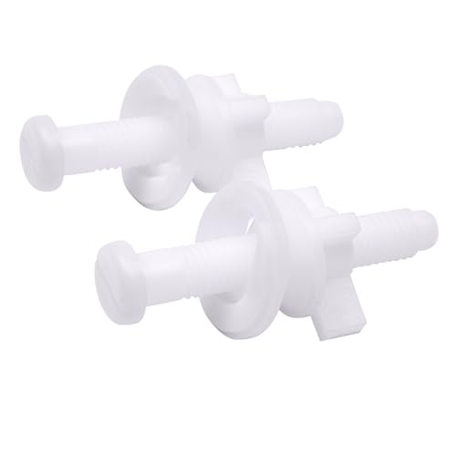 A.I.FORCE 6-Pack Plastic Toilet Seat Hinge Bolt & Screw Replacement Kit