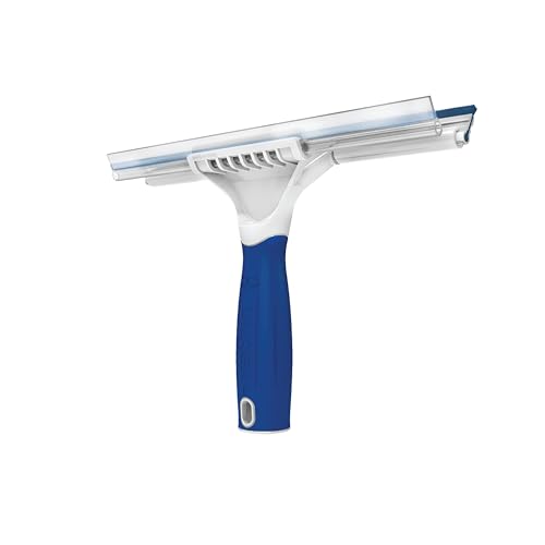 Unger 10” Glass & Tile Squeegee - 2-in-1 Bathroom Cleaner