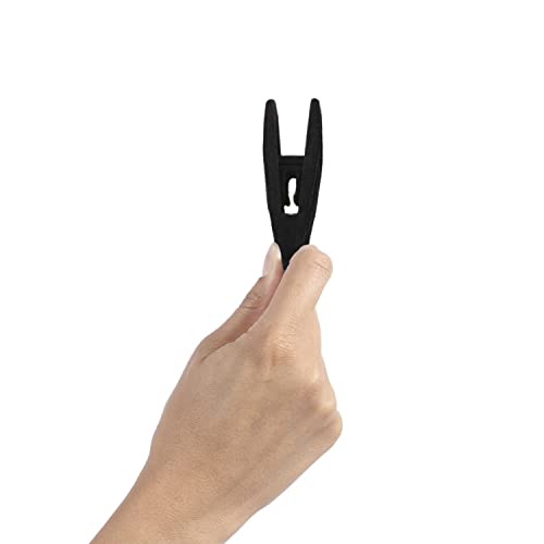 C CRYSTAL LEMON Velvet Hanger Clips - 20 Pack, Black Non-Slip Clips