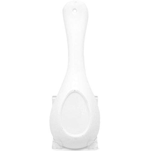 Red Ceramic Spoon Rest - Scandinavian Dala Horse Design, 10 Inch Kitchen Utensil Holder