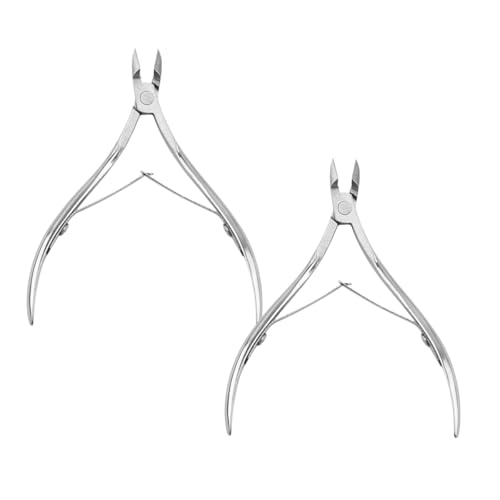 TIKMNO 2 Pcs Professional Cuticle Trimmer Set – Stainless Steel Nippers