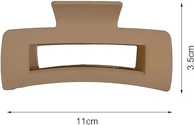 Tnyvm Large Green Hair Claw Clip for Thick Hair No-Slip Square Barrette