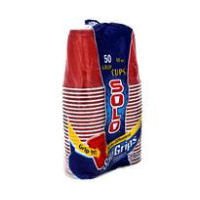 Solo Assorted 18-Ounce Plastic Cups - 50 Count, Squared Base, Easy Grip