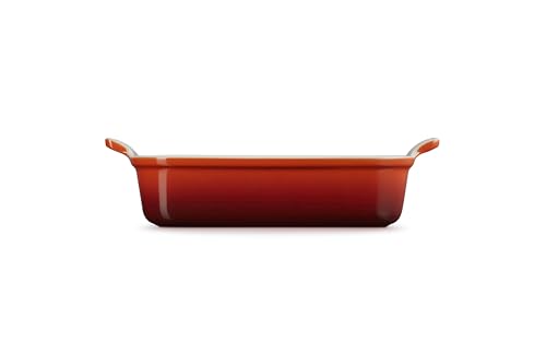 Le Creuset Stoneware Heritage Rectangular Dish, 2.5 qt. (10.5" x 7"), Cerise