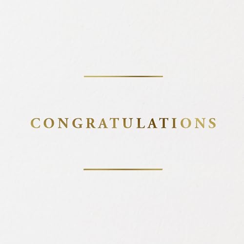 Hallmark Signature Wedding Card - Rest of Your Lives Gold Foil Design