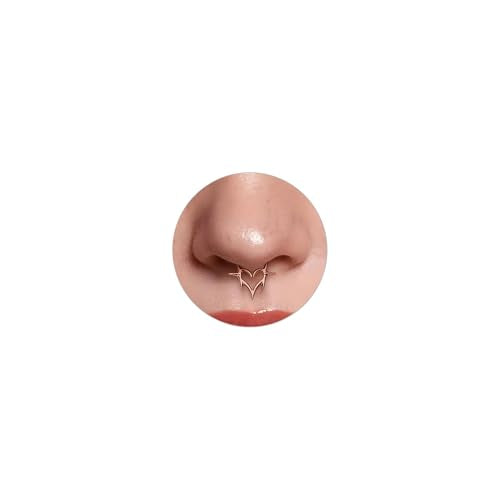 MissNity 16G Surgical Steel Hinged Septum Ring with Cubic Zirconia
