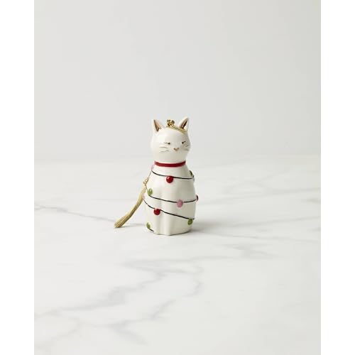 kate spade New York Be Jolly Cat Ornament, Christmas