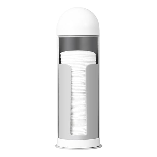 bodkar Rotating Cotton Pad Holder - Dust Proof Organizer for Skincare