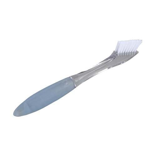 Casabella Clear Grout Brush with Aqua Handle for Tile & Bathroom Cleaning