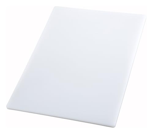 Winco 12" x 18" Heavy-Duty Plastic Cutting Board Set of 6