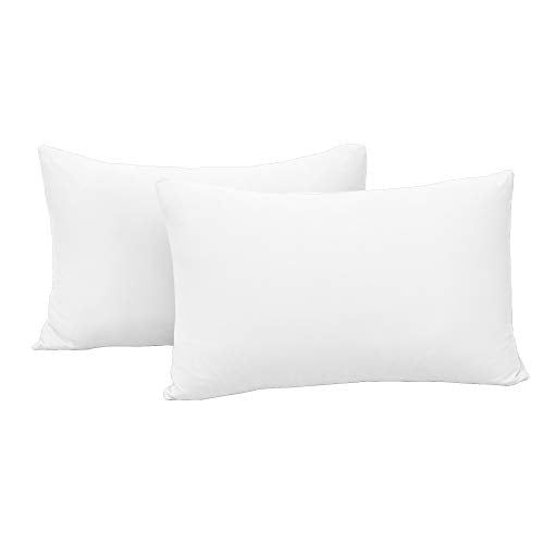 N&Y HOME Jersey Knit Pillowcases - 2-Pack Standard/Queen, White