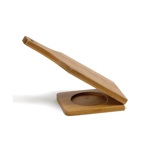 IMUSA Small Bamboo Tostonera Plantain Masher - 2.8 Inch