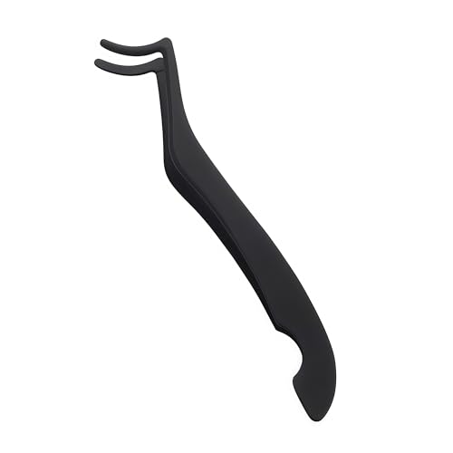 Professional Dual-End Lash Applicator & Tweezers for False Eyelashes - Black