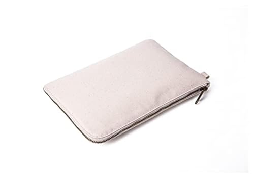 YONBEN Cotton Canvas Cosmetic Travel Zipper Pouch Storage Bag