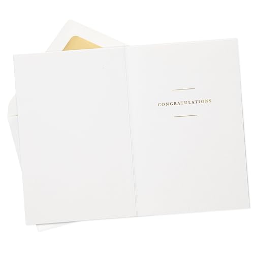 Hallmark Signature Wedding Card - Rest of Your Lives Gold Foil Design