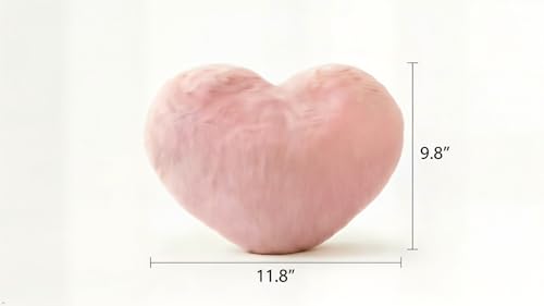 Sebil Heart Throw Pillow, Small 11.8" Soft Decorative Plush - Lavender
