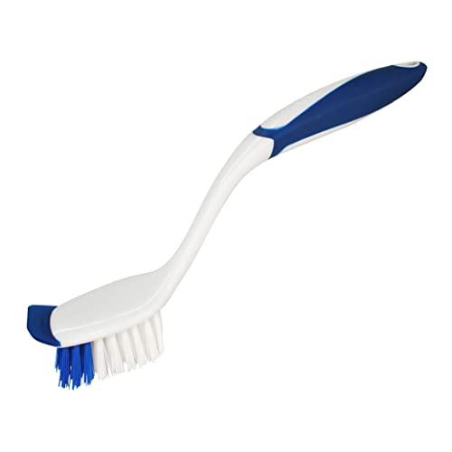 Dawn Dish Brush with Ergonomic Handle and Built-in Scraper, Soft Nylon