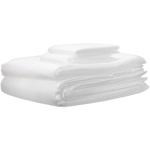 ForPro Premium Disposable King Bed Sheet Set - White, 4-Piece