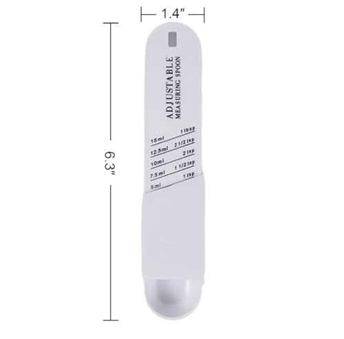 Adjustable Measuring Spoon with 5 Scales for Baking & Cooking
