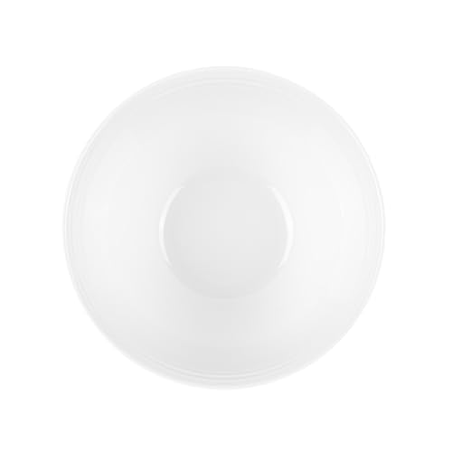 Restaurantware Voga 16 Ounce Dinner Bowls 10 Premium Serving Bowls - Top Rack Dishwashable Wide Rim White Melamine Salad Bowls Serve Hot And Cold Foods For Parties Or Events