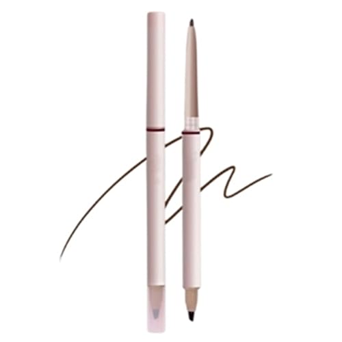 WOANICER 2-in-1 Waterproof Gel Eyeliner Pencil with Smudger - Brown