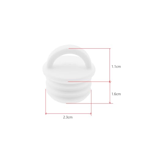 5Pcs Rubber Mop Bucket Drain Plugs, 22mm Hole Stopper with Pull Ring