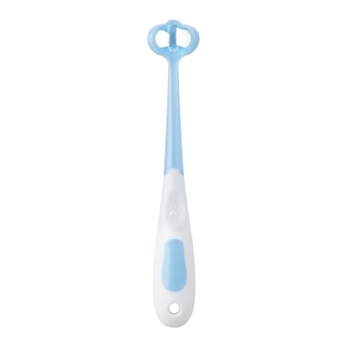 PandaEar 3-Sided Baby Training Toothbrush Set, Ages 1-4