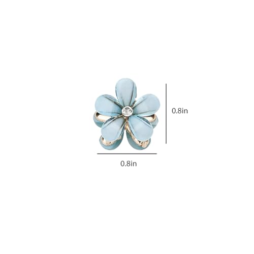 12 Pcs Mini Pearl Hair Claw Clips Small Flower Hair Pins for Women